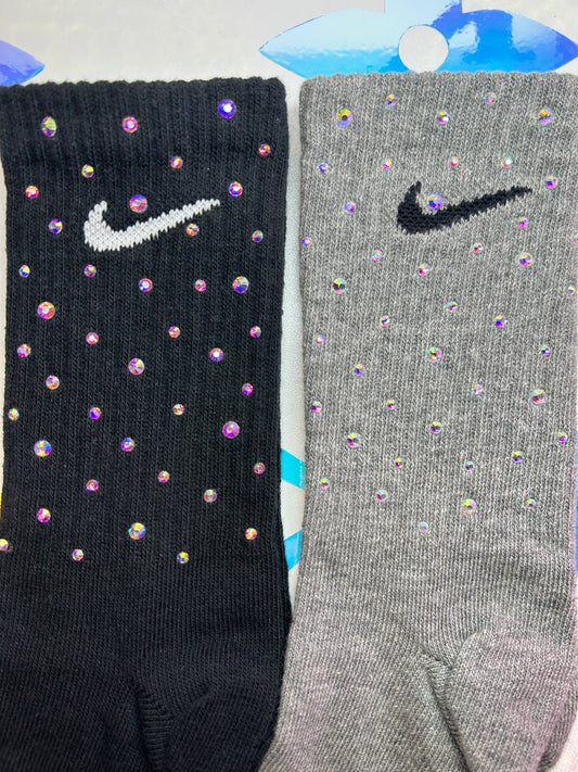 CREW SOCKS - RAINBOW SPARKLE ☆ 3 PAIRS ☆
