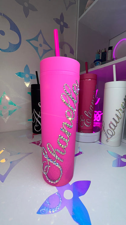 Bling Cup 16oz - Rainbow Sparkle