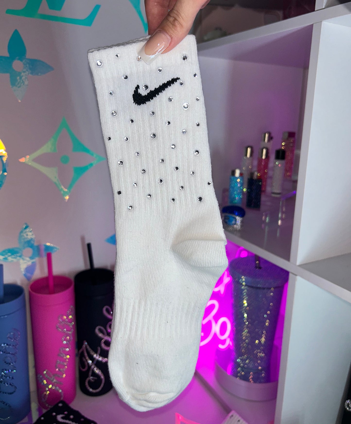 Crew Socks - Diamond Sparkle
