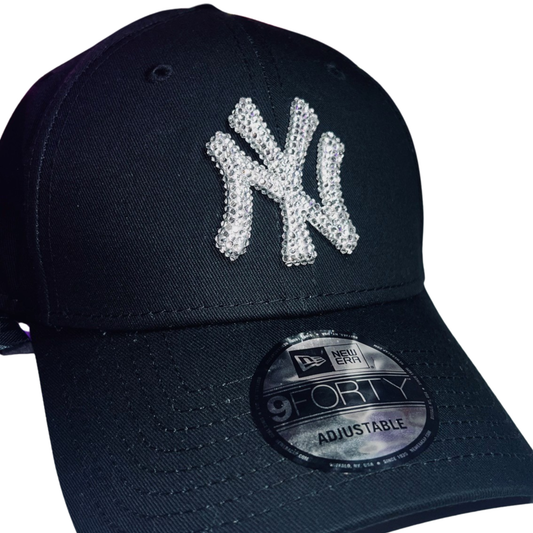 NEW ERA 9FORTY BLING LOGO BLACK CAP