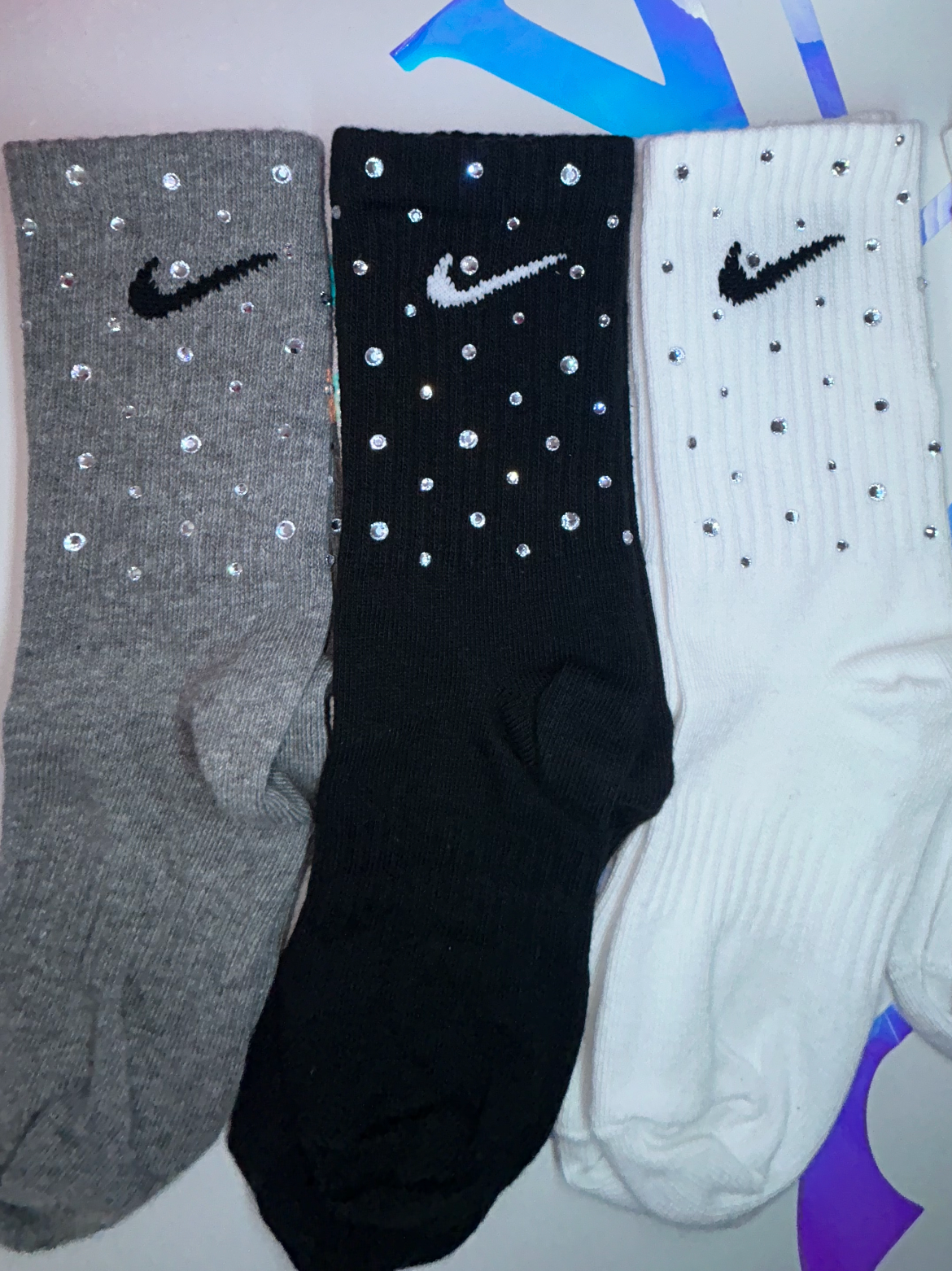 Crew Socks - Diamond Sparkle