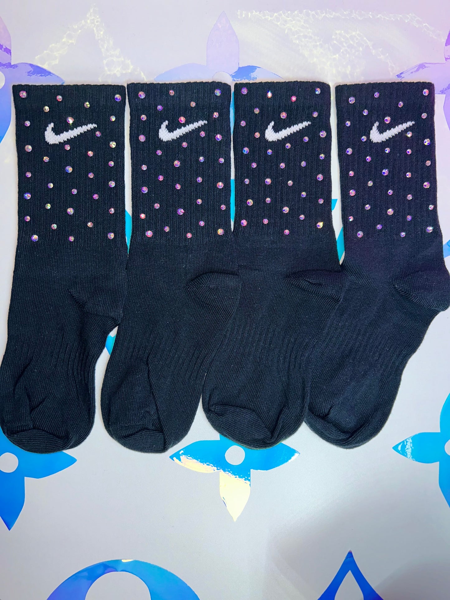 Crew Socks - Rainbow Sparkle