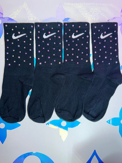 Crew Socks - Rainbow Sparkle