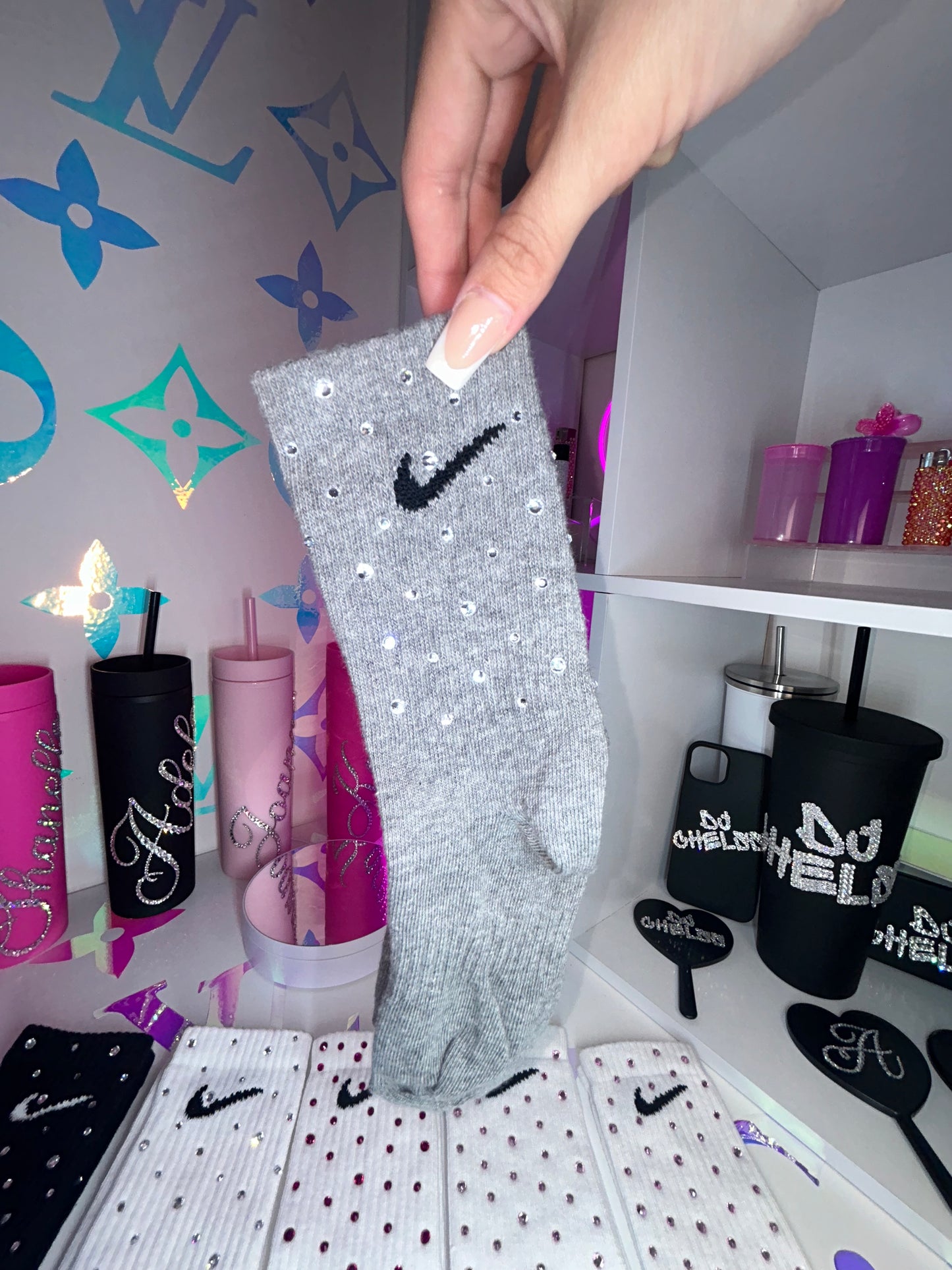 Crew Socks - Diamond Sparkle