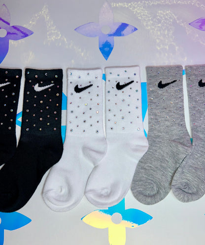 Junior Crew Socks - Rainbow Sparkle