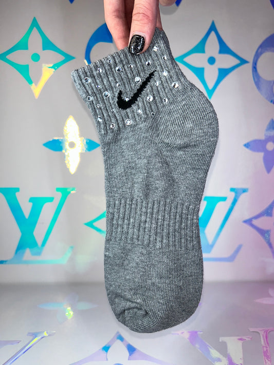 Ankle Socks - Diamond Sparkle - Grey