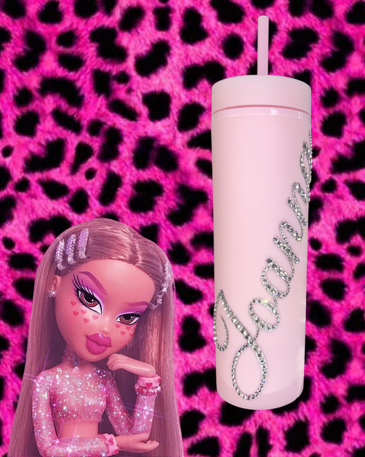 Bling Cup 16oz - Baby Pink - Diamond Sparkle