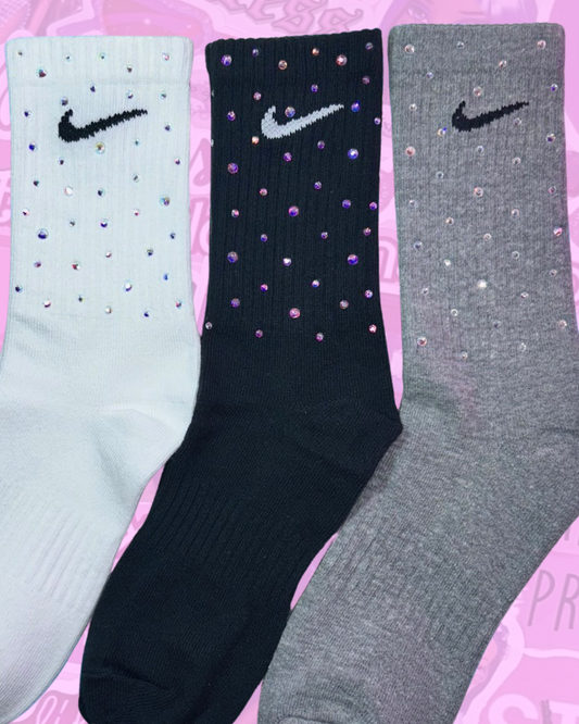 CREW SOCKS - RAINBOW SPARKLE ☆ 3 PAIRS ☆