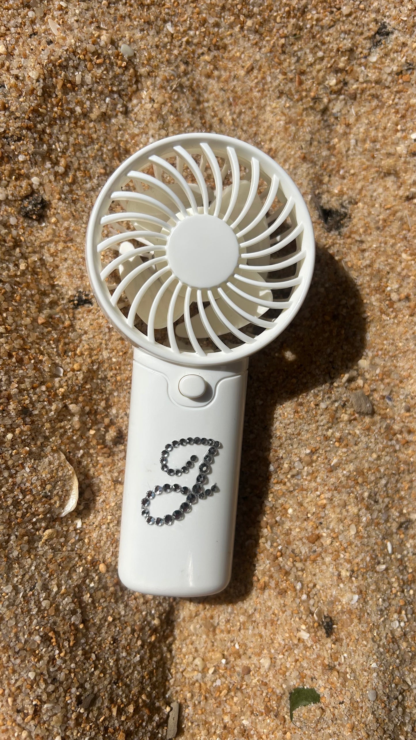 PERSONALISED ELECTRIC FAN WITH BLING INITIAL