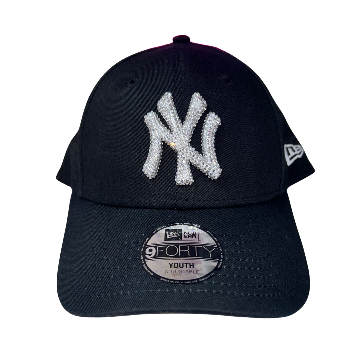 NEW ERA 9FORTY BLING LOGO BLACK CAP *YOUTH*