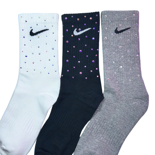 CREW SOCKS - RAINBOW SPARKLE ☆ 3 PAIRS ☆