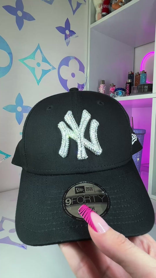 NEW ERA 9FORTY BLING LOGO BLACK CAP *YOUTH*