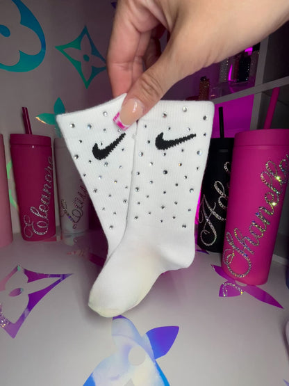 Junior Crew Socks - Diamond Sparkle