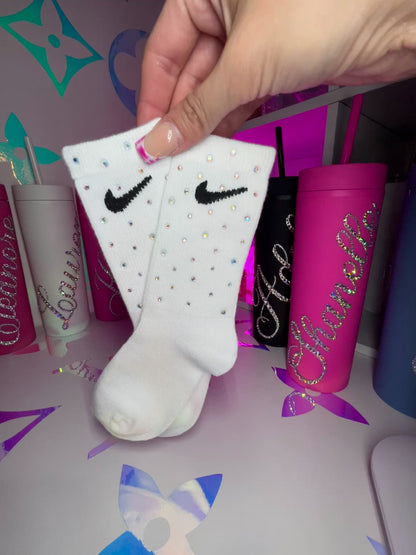 Junior Crew Socks - Rainbow Sparkle