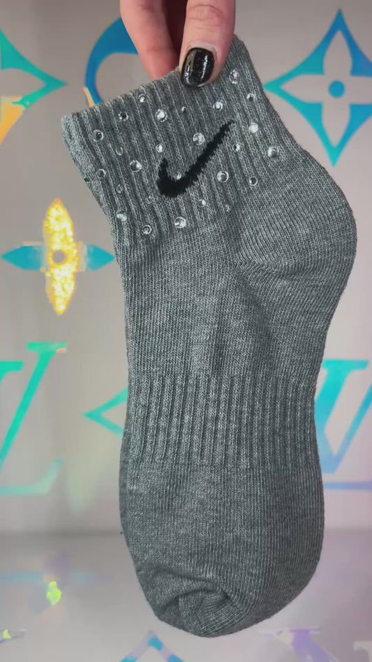 Ankle Socks - Diamond Sparkle - Grey