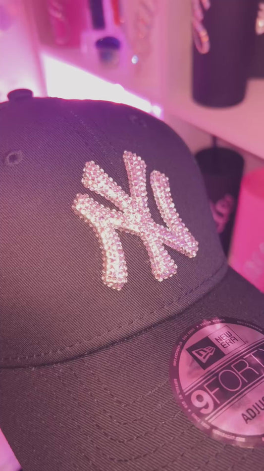 NEW ERA 9FORTY BLING LOGO BLACK CAP