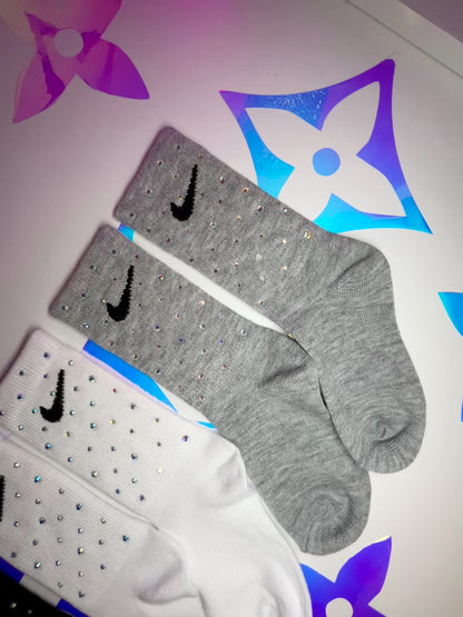 Junior Crew Socks - Rainbow Sparkle