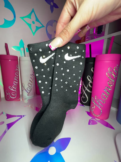 Junior Crew Socks - Diamond Sparkle