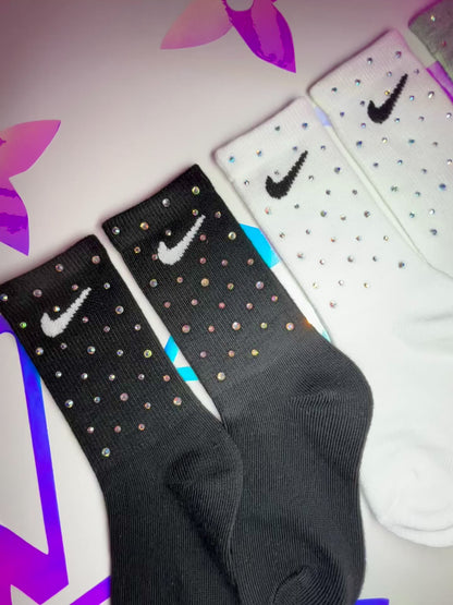 Junior Crew Socks - Rainbow Sparkle