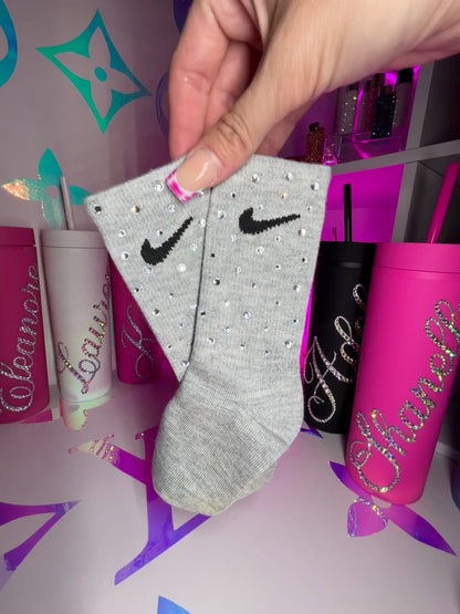 Junior Crew Socks - Diamond Sparkle