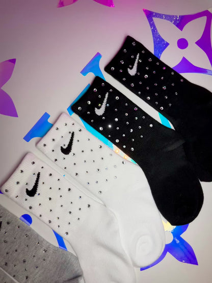 Junior Crew Socks - Diamond Sparkle