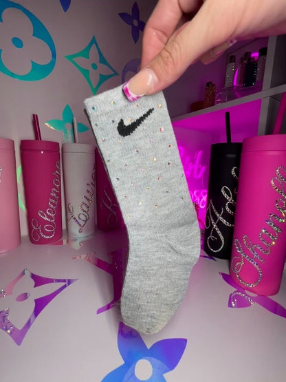 Junior Crew Socks - Rainbow Sparkle