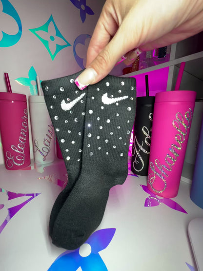 Junior Crew Socks - Diamond Sparkle