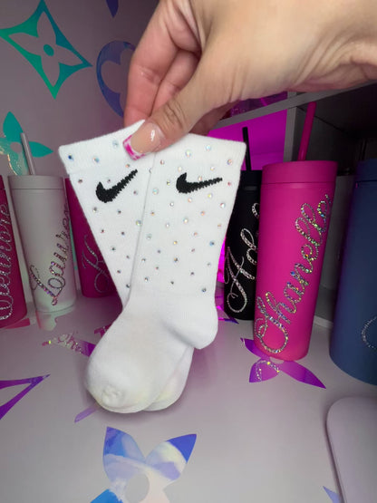 Junior Crew Socks - Rainbow Sparkle